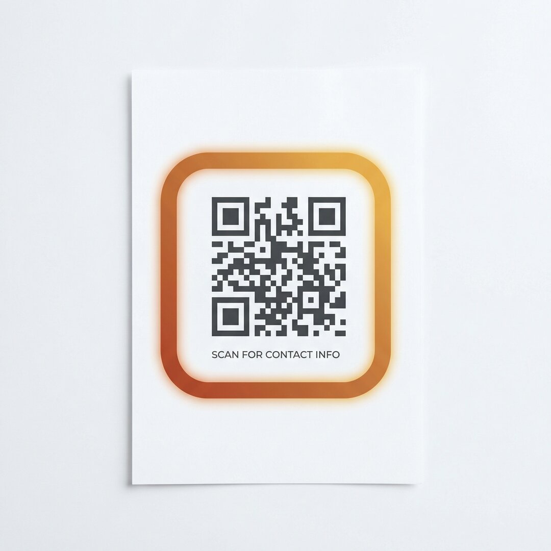 黄色仓库商务二维码